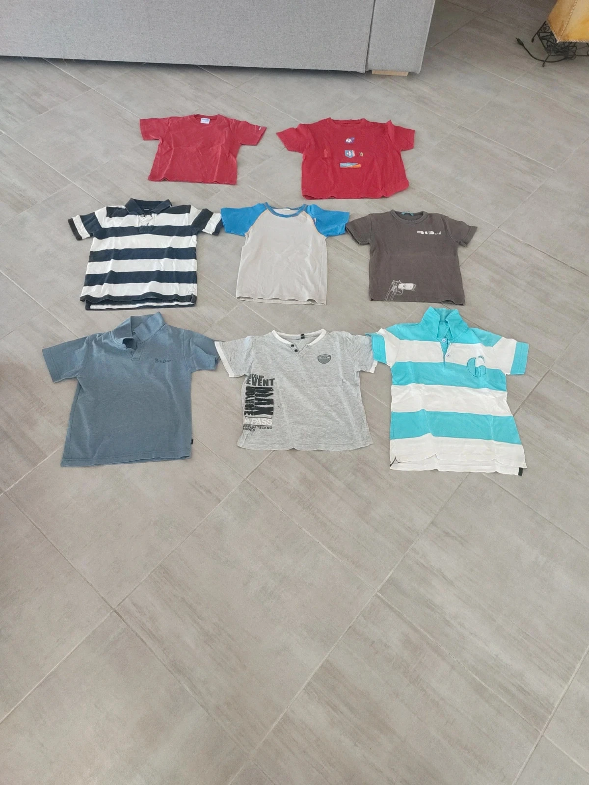 Lot de t-shirts manches courtes garçon,8 ans